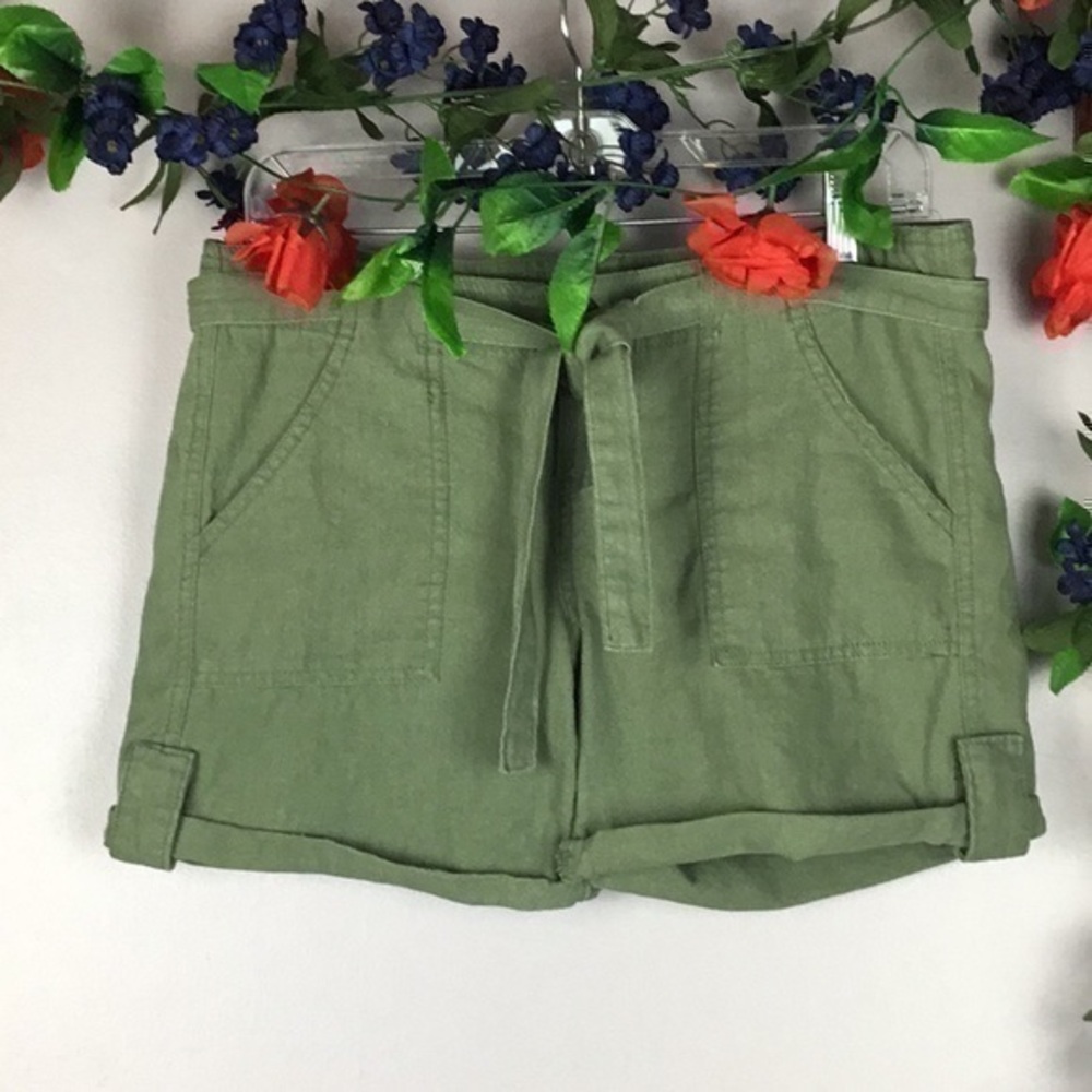 ANTHROPOLOGIE KELSEA BERMUDA Linen Shorts Size 3
